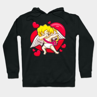 Valentines Day Dabbing Cupid Hoodie